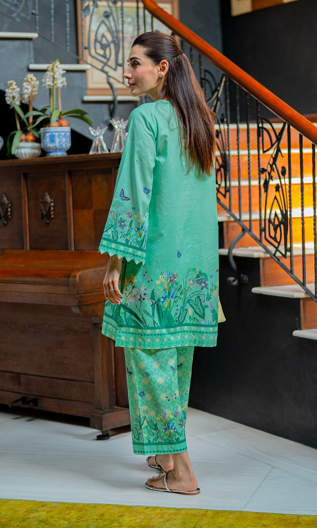 Sahar Selene Lawn 2Pc – Royal Flora - Image 2