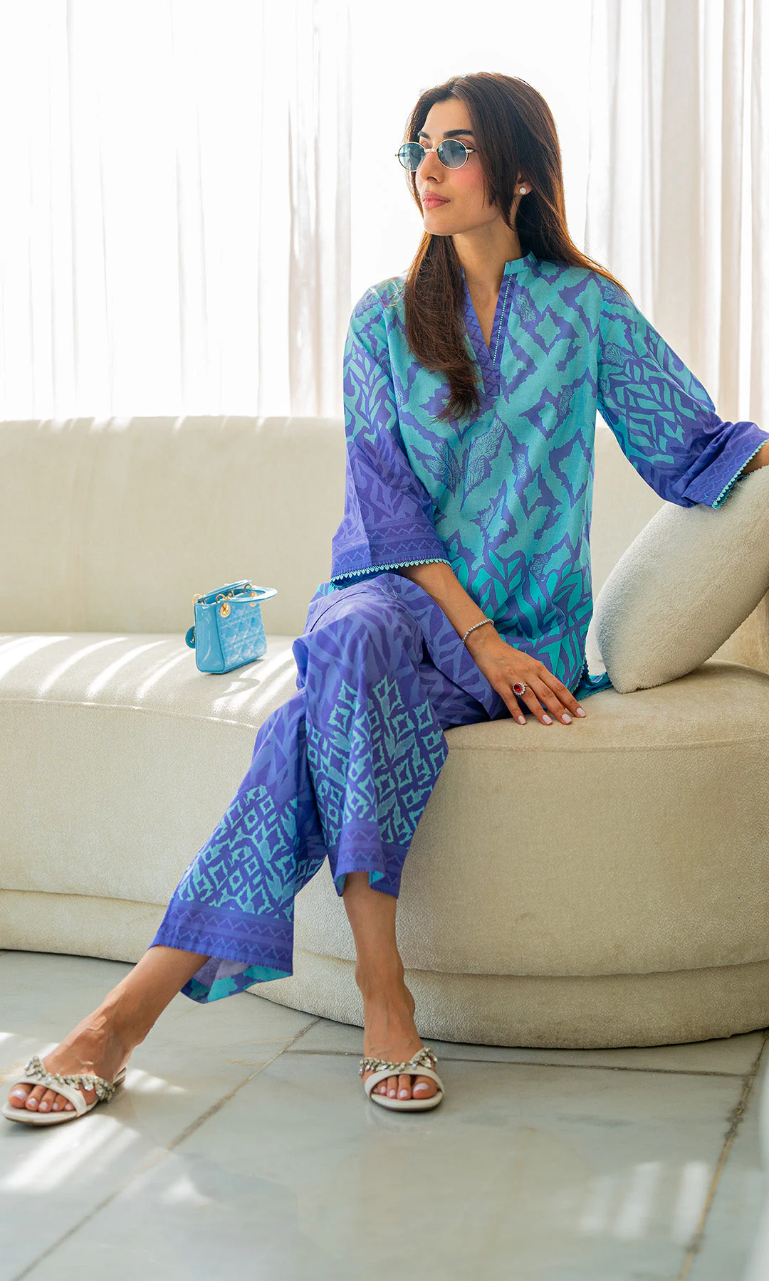 Sahar Selene Lawn 2pc – Violet Veil - Image 5
