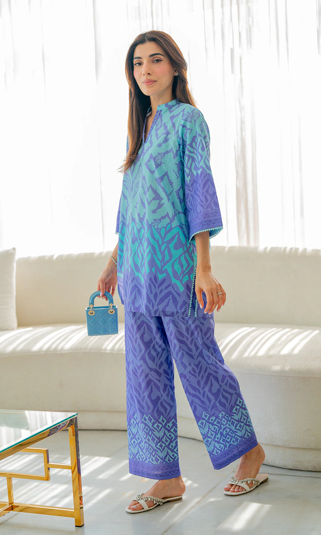 Sahar Selene Lawn 2pc – Violet Veil - Image 7
