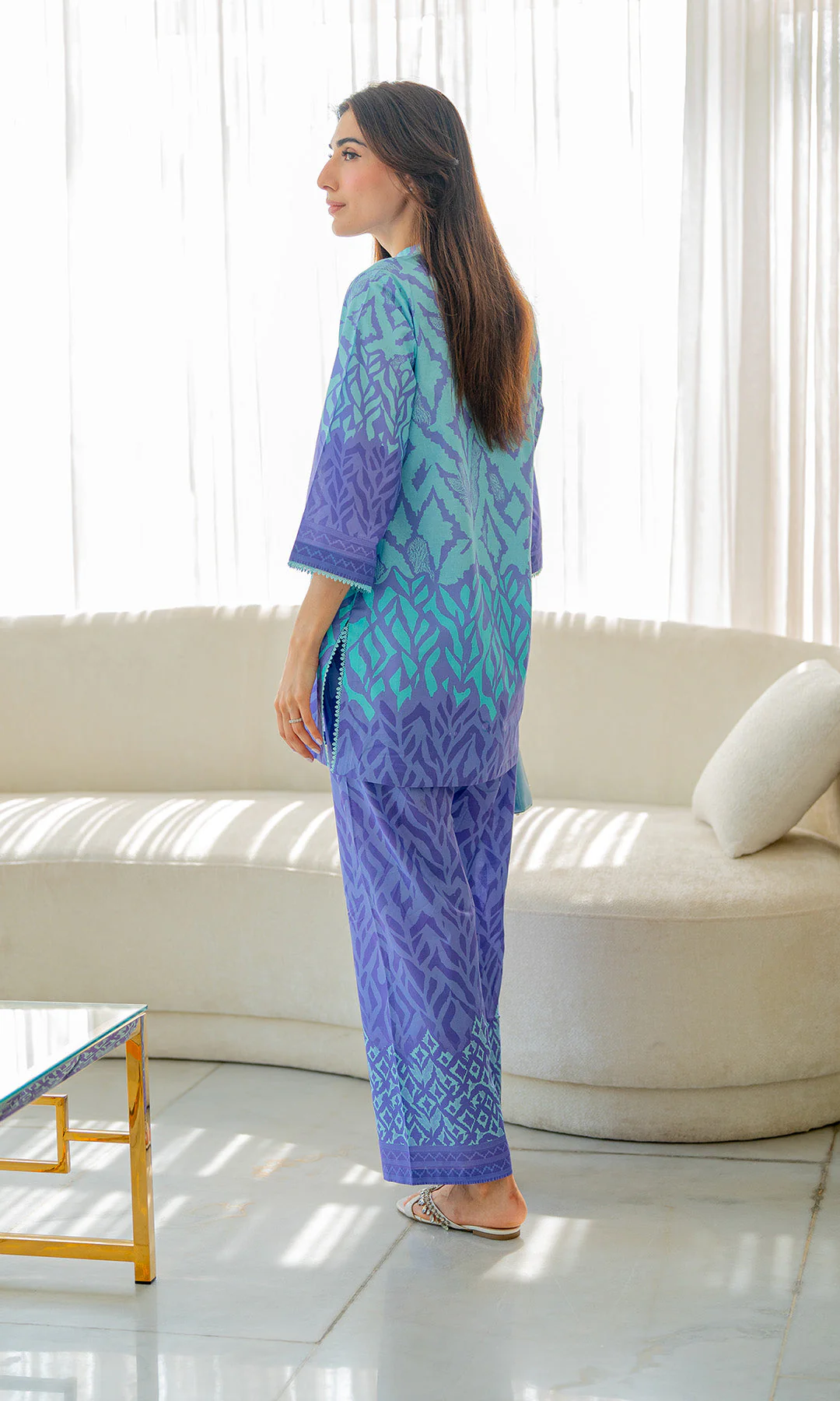 Sahar Selene Lawn 2pc – Violet Veil - Image 8