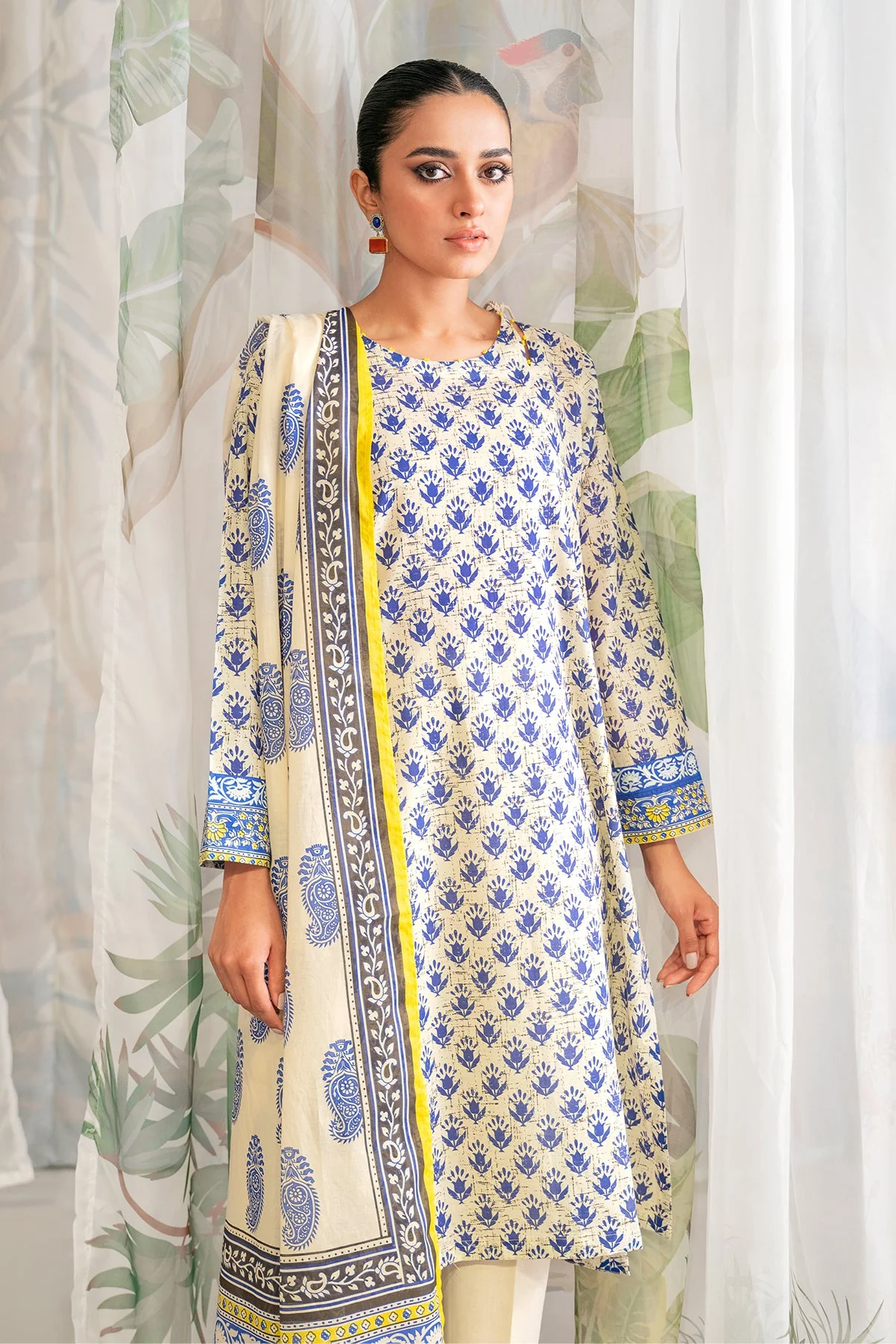 Sahar Spring/Summer Vol-2 – Printed Lawn 3 Piece SSL-V3-23-06 - Image 6