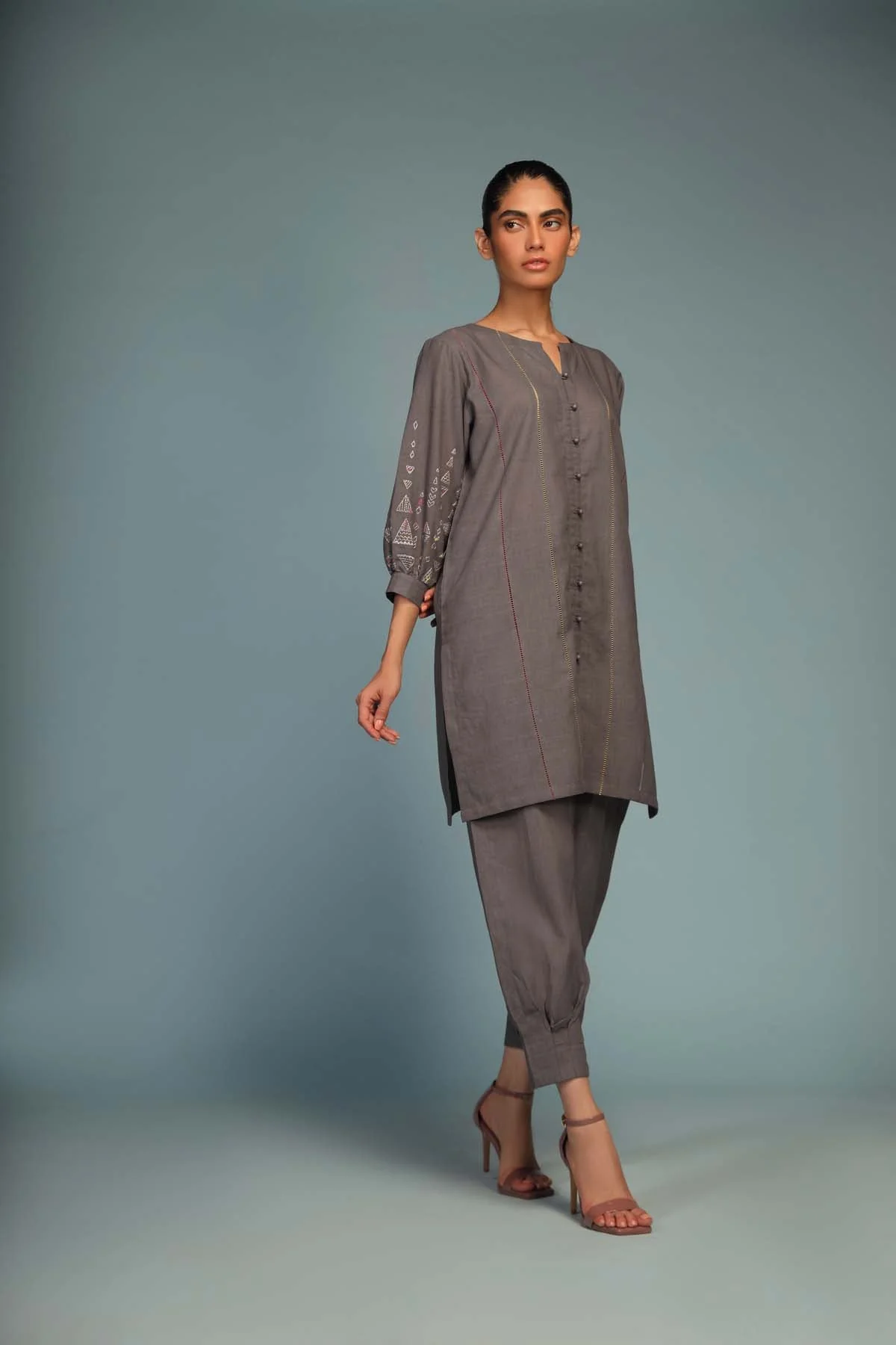 Sahar Stitched/Pret Shirt/Trouser Co-Ord Sets – Dreamy Midnight - Image 3
