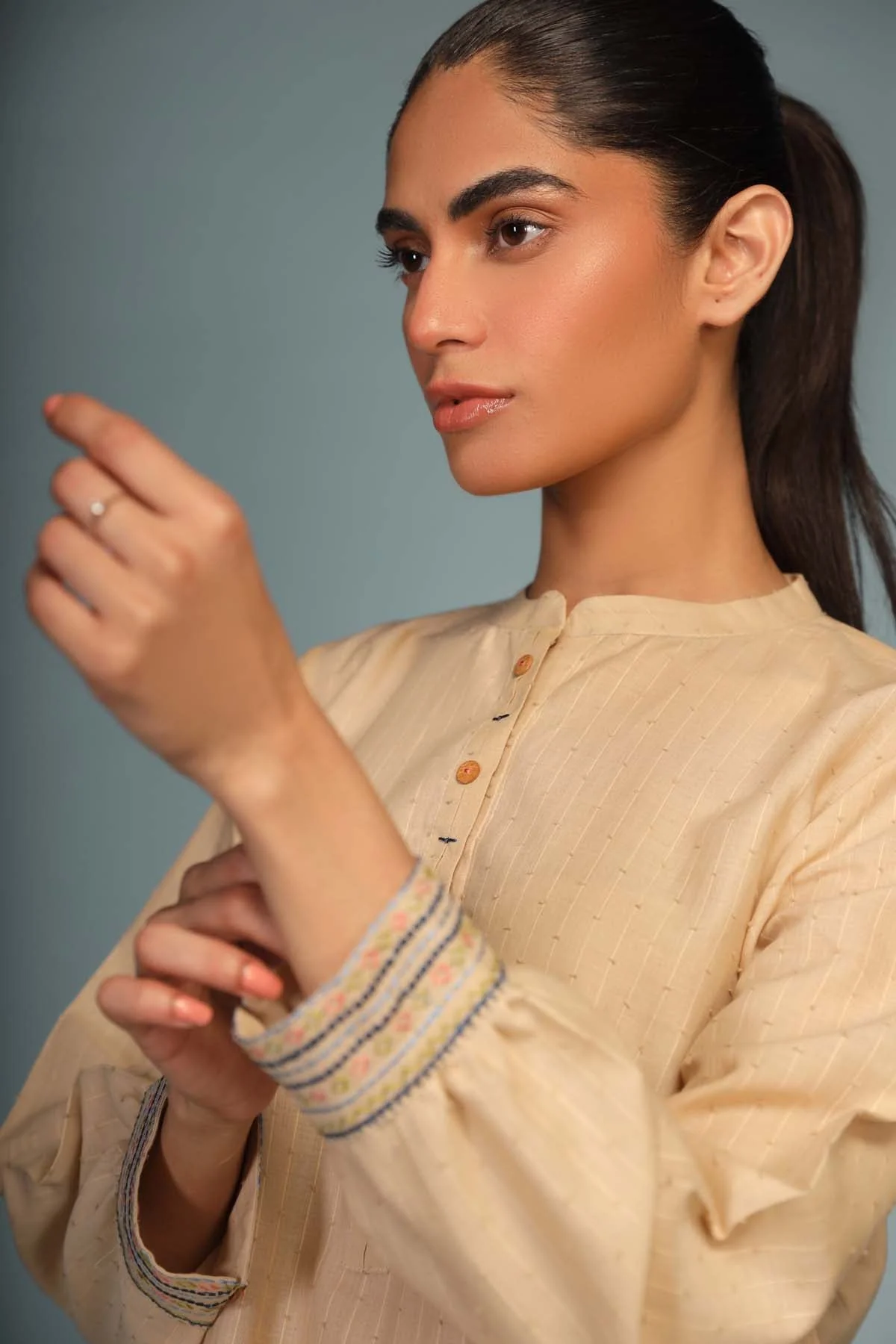 Sahar Stitched/Pret Shirt/Trouser Co-Ord Sets – Whimsical Whisper - Image 6