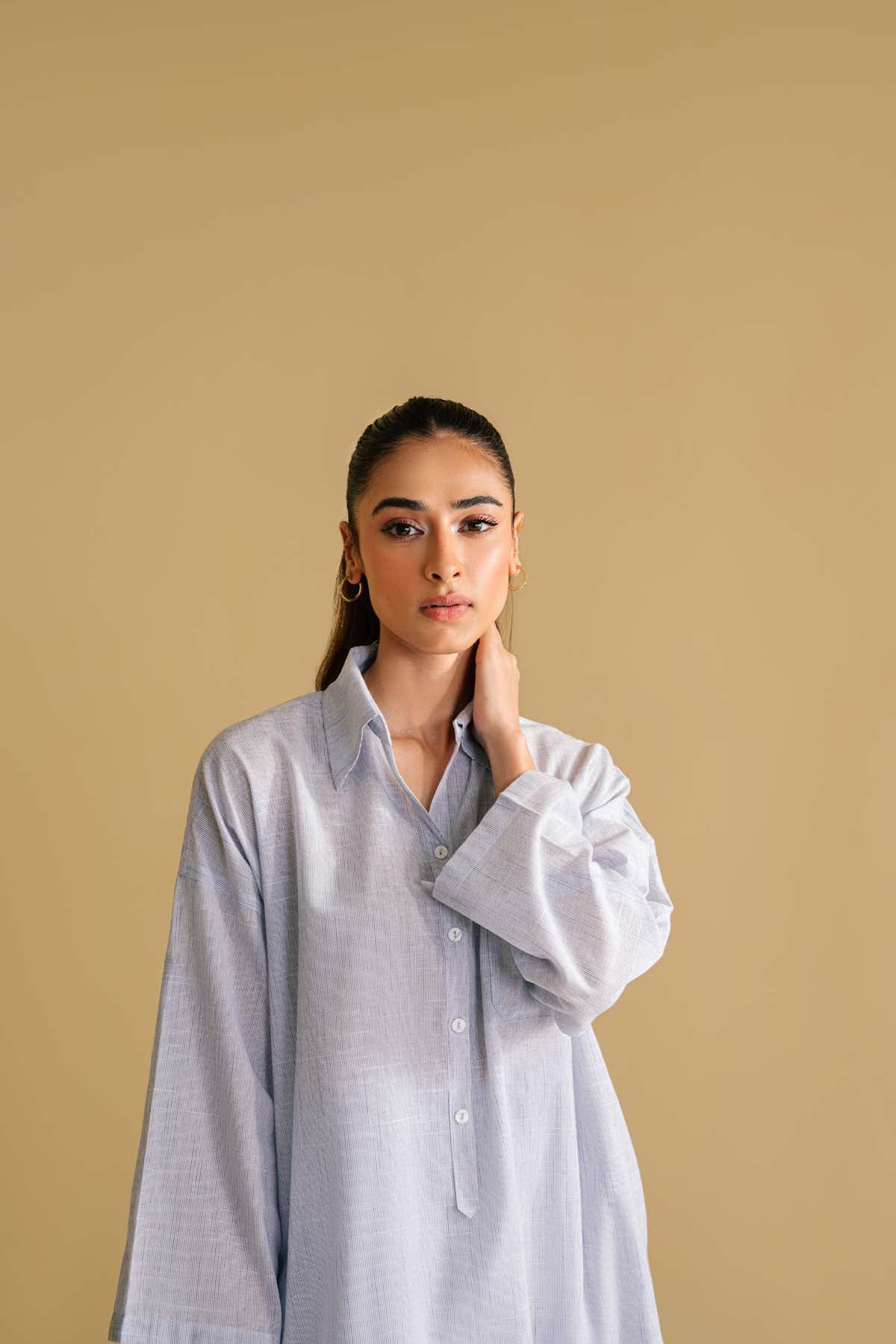 Sahar Stitched/Pret Winter Co-ord Sets – Ash - Image 4