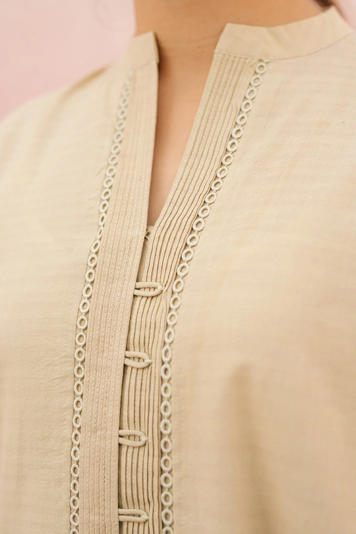 Sahar Stitched RTW Core Co-Ords – Sandstone SSRB-RK-04 - Image 4