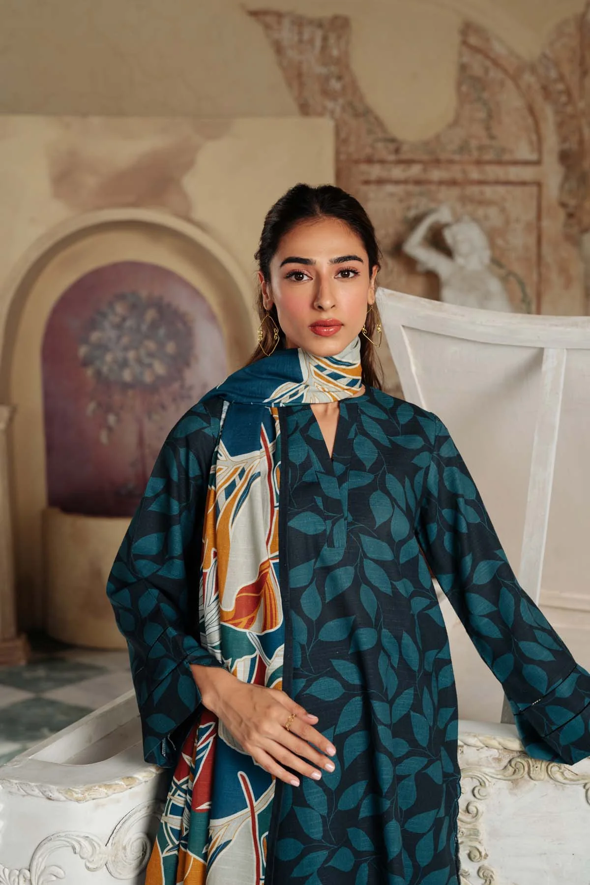 Sahar Winter – Printed Khaddar 3 Piece - SKWP-V2-23-07 - Image 5
