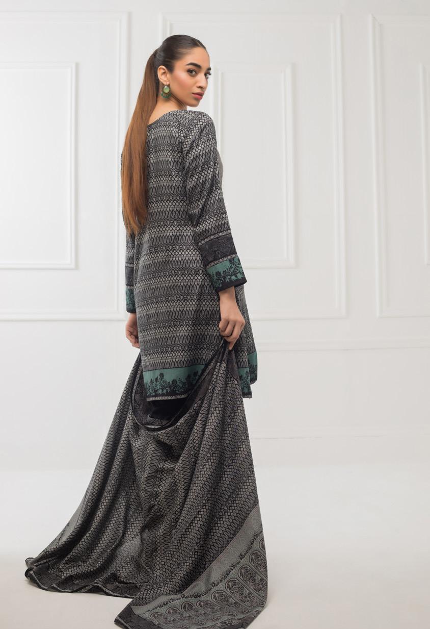 Sahil Black & White Lawn Collection 2020 – ZS-10 - Image 4