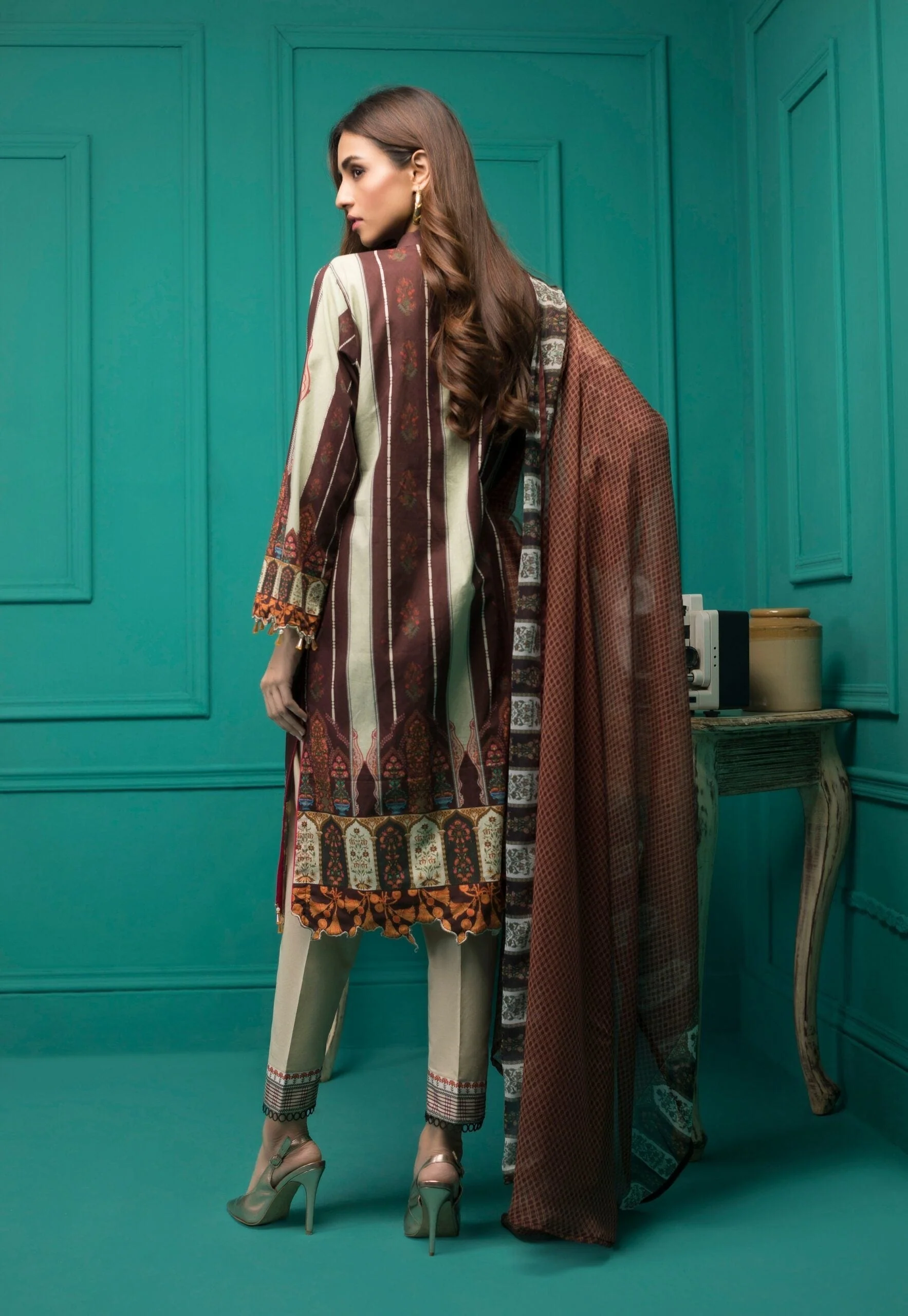 Sahil Designer Embroidered Lawn Collection – S20-9 - Image 2