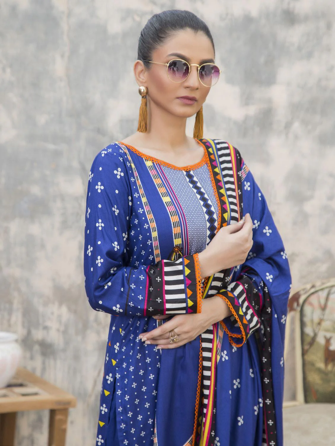 Sahil Winter Printed Linen Collection – DN 1 - Image 2
