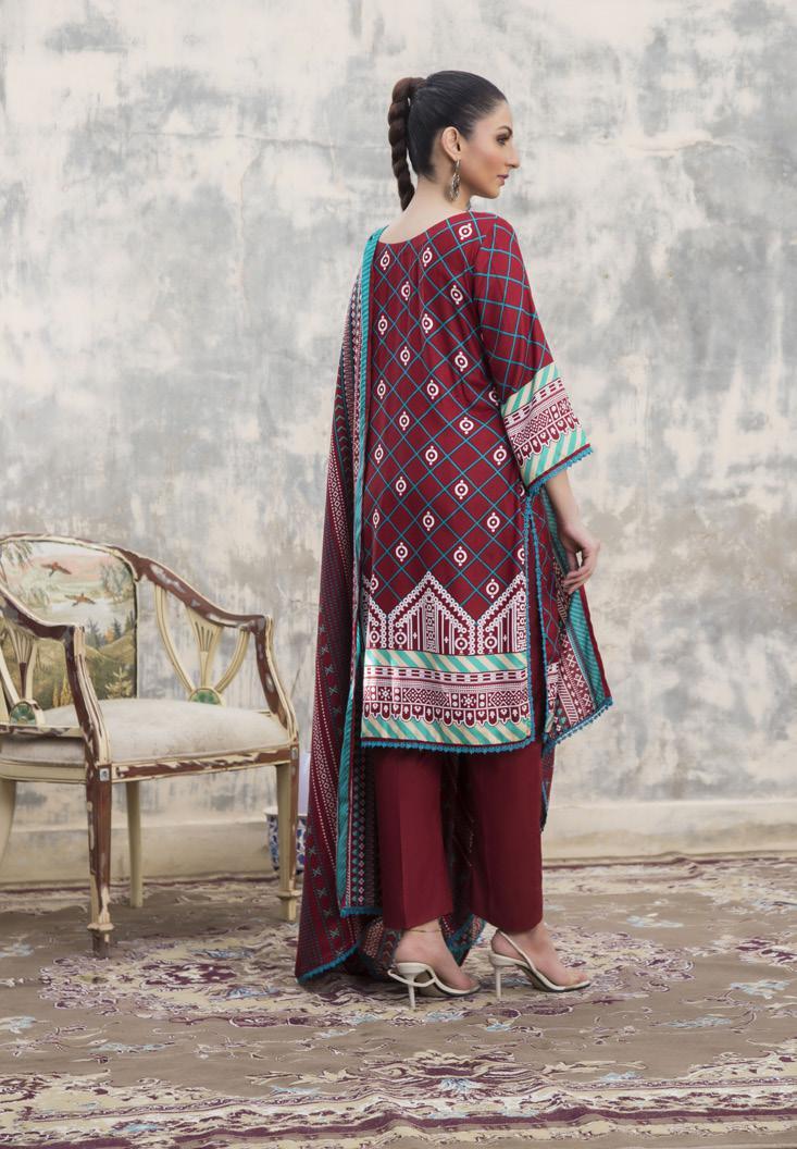 Sahil Winter Printed Linen Collection – DN 4 - Image 3
