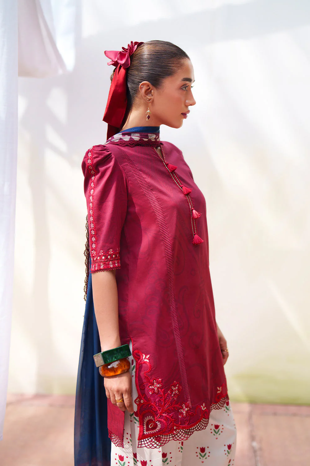 Saira Rizwan Laanem Luxury Lawn – ELOWEN-B - SRL26-08 - Image 3