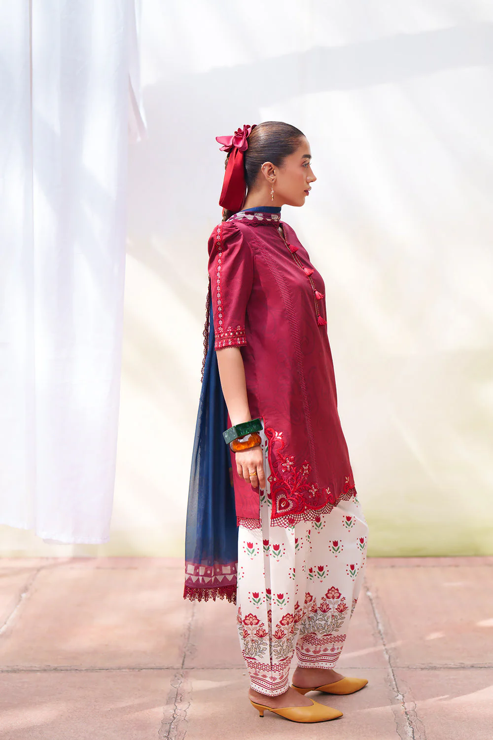 Saira Rizwan Laanem Luxury Lawn – ELOWEN-B - SRL26-08 - Image 5