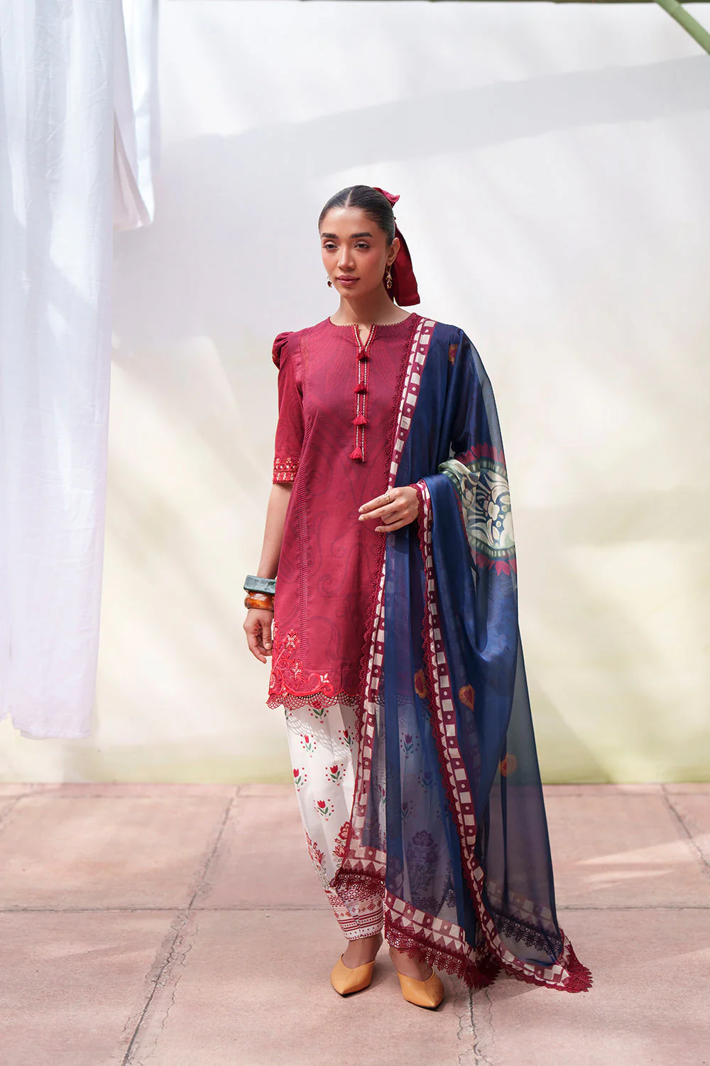 Saira Rizwan Laanem Luxury Lawn – ELOWEN-B - SRL26-08 - Image 6