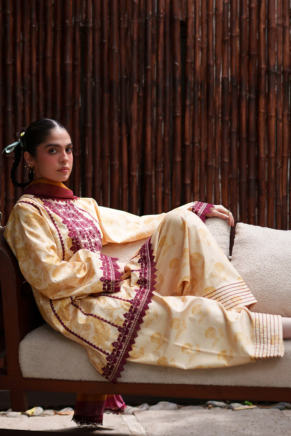 Saira Rizwan Laanem Luxury Lawn – ZAREEN-A-SRL26-06 - Image 6