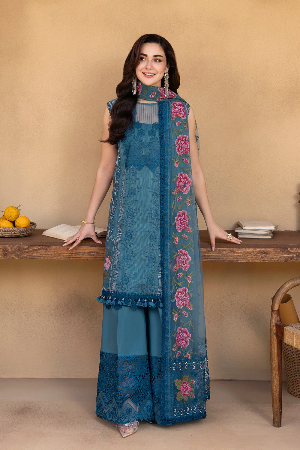 Saira Rizwan Luxury Lawn – ALMA-SRL25-12