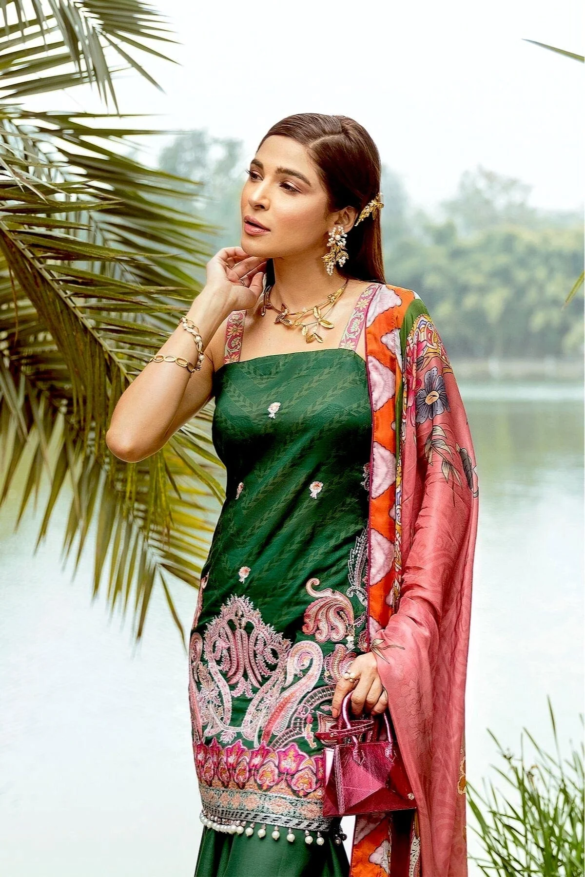 Saira Rizwan Luxury Lawn Collection '21 – AQS-E-DASHT SR-11 - Image 2