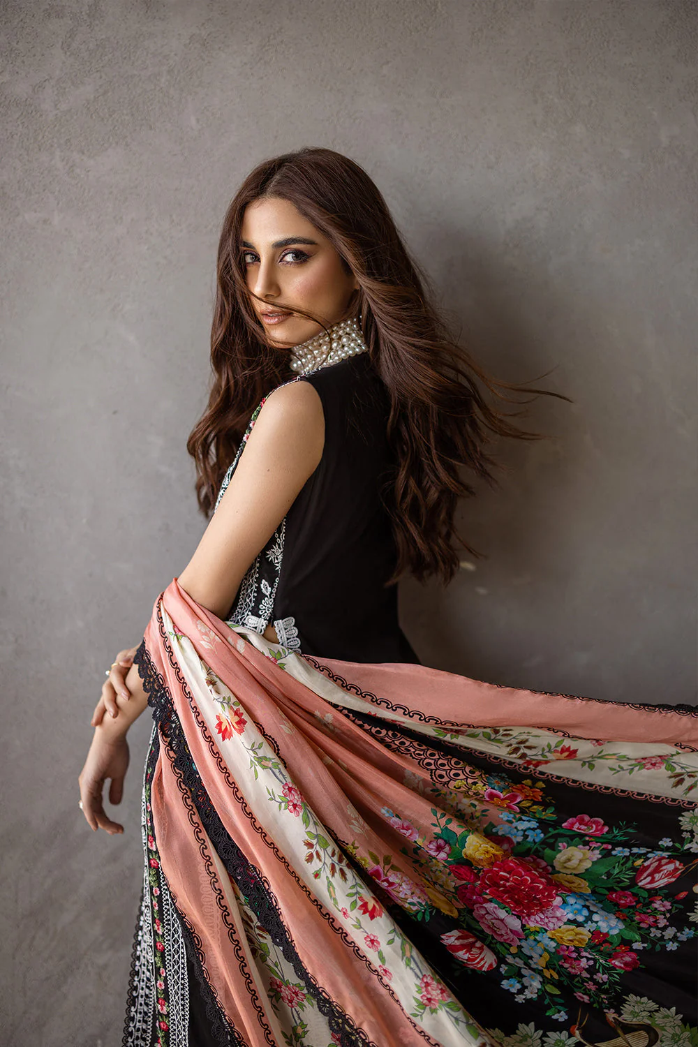 Saira Rizwan X Maya Ali Luxury Lawn Collection 2024 – EMBER - SRLL24-06 - Image 9