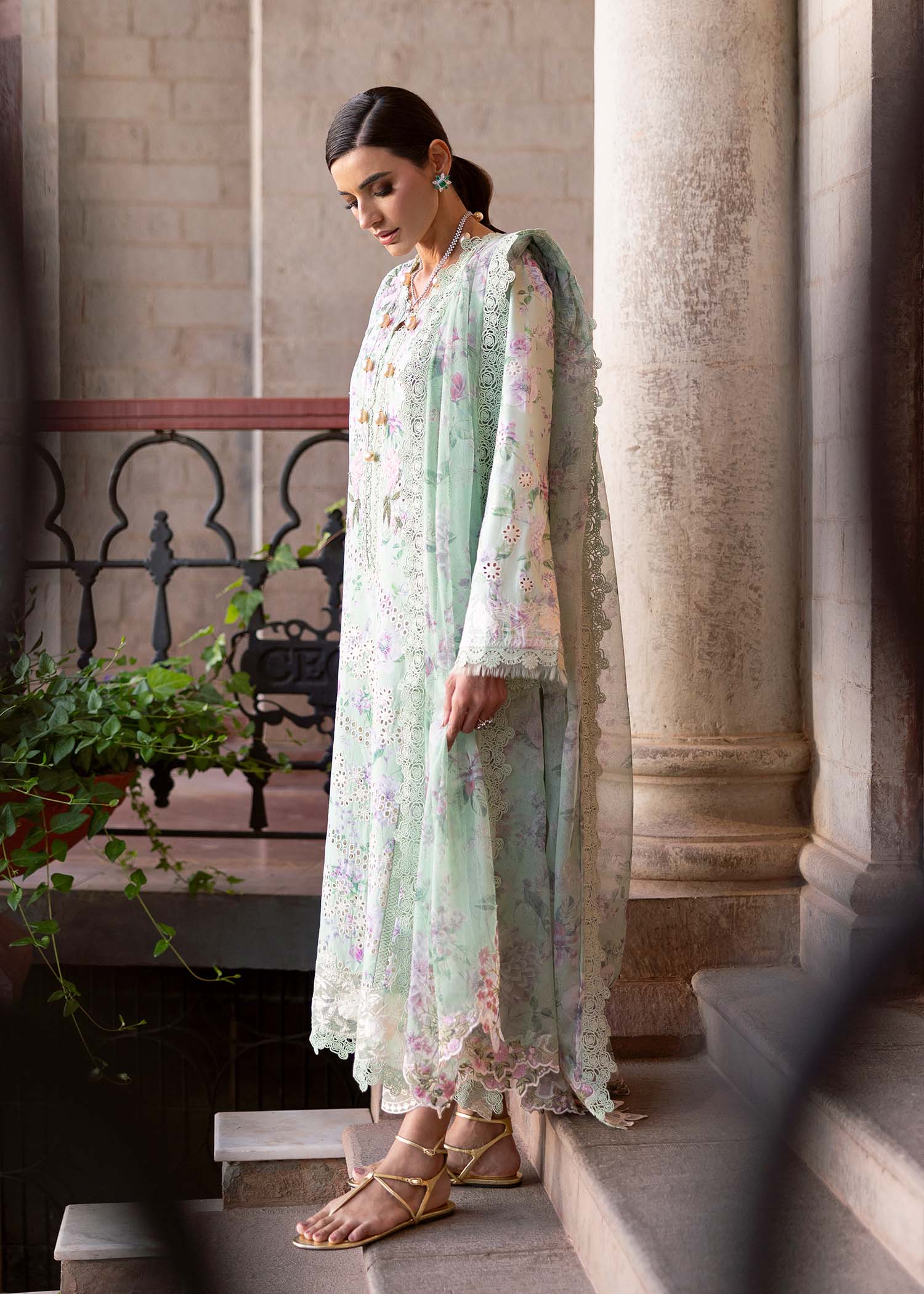 Saira Shakira Bloom Luxury Lawn โ CELESTIAL BREEZE 5 B - Image 6