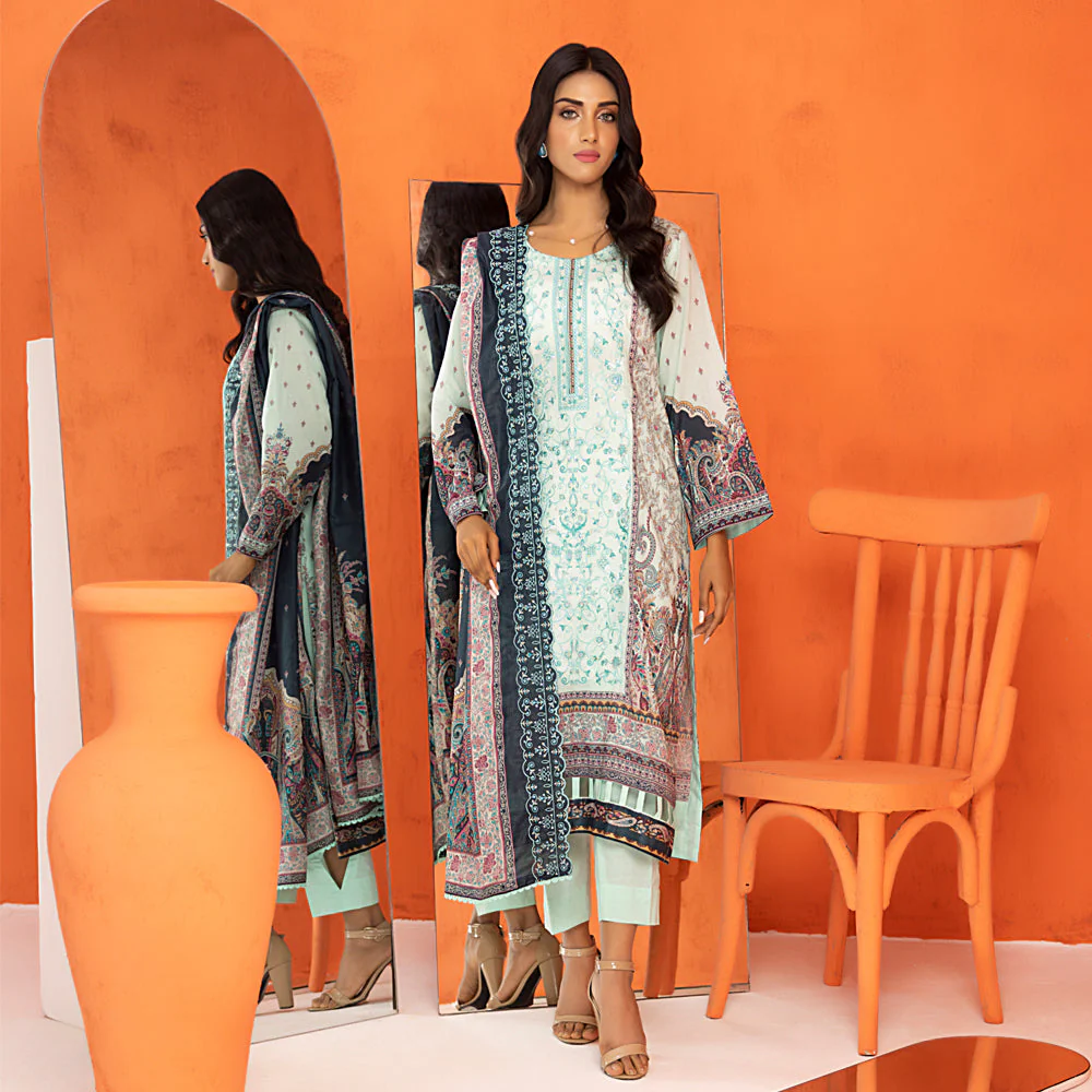 Salina Cutwork Embroidered Lawn Collection 2024 – SCWE-3 - Image 2