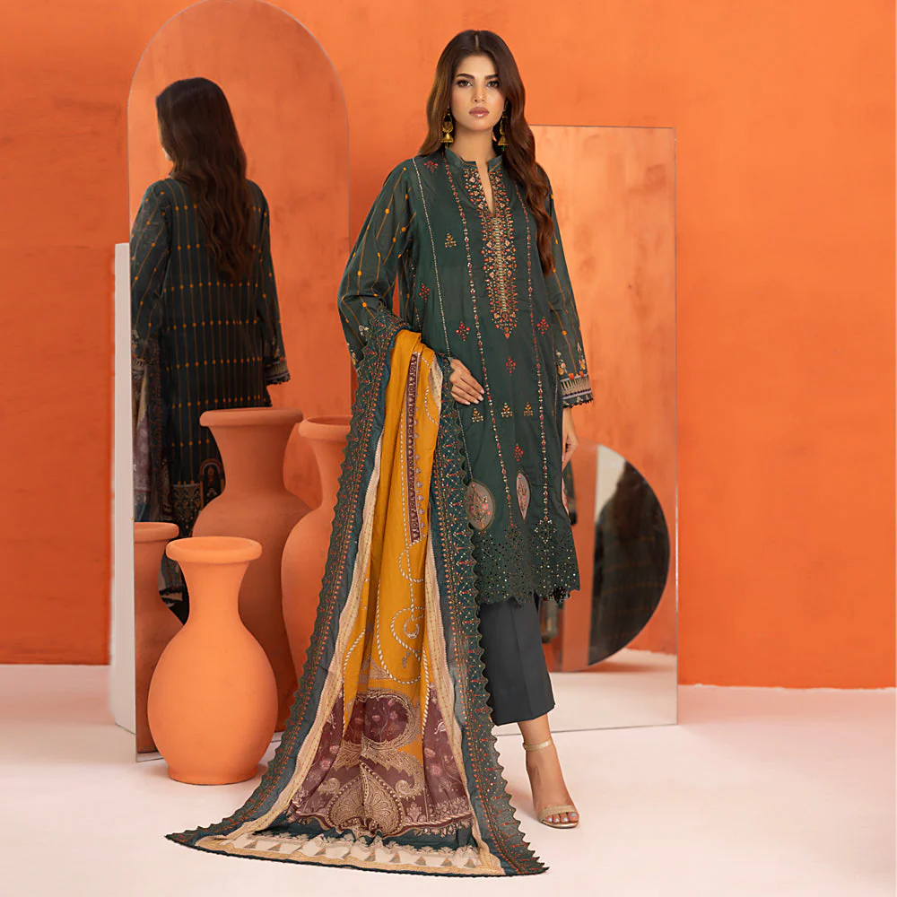 Salina Cutwork Embroidered Lawn Collection 2024 – SCWE-6 - Image 2