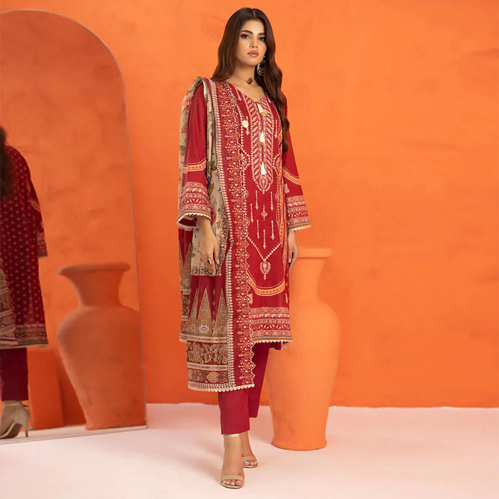 Salina Cutwork Embroidered Lawn Collection 2024 – SCWE-8 - Image 3