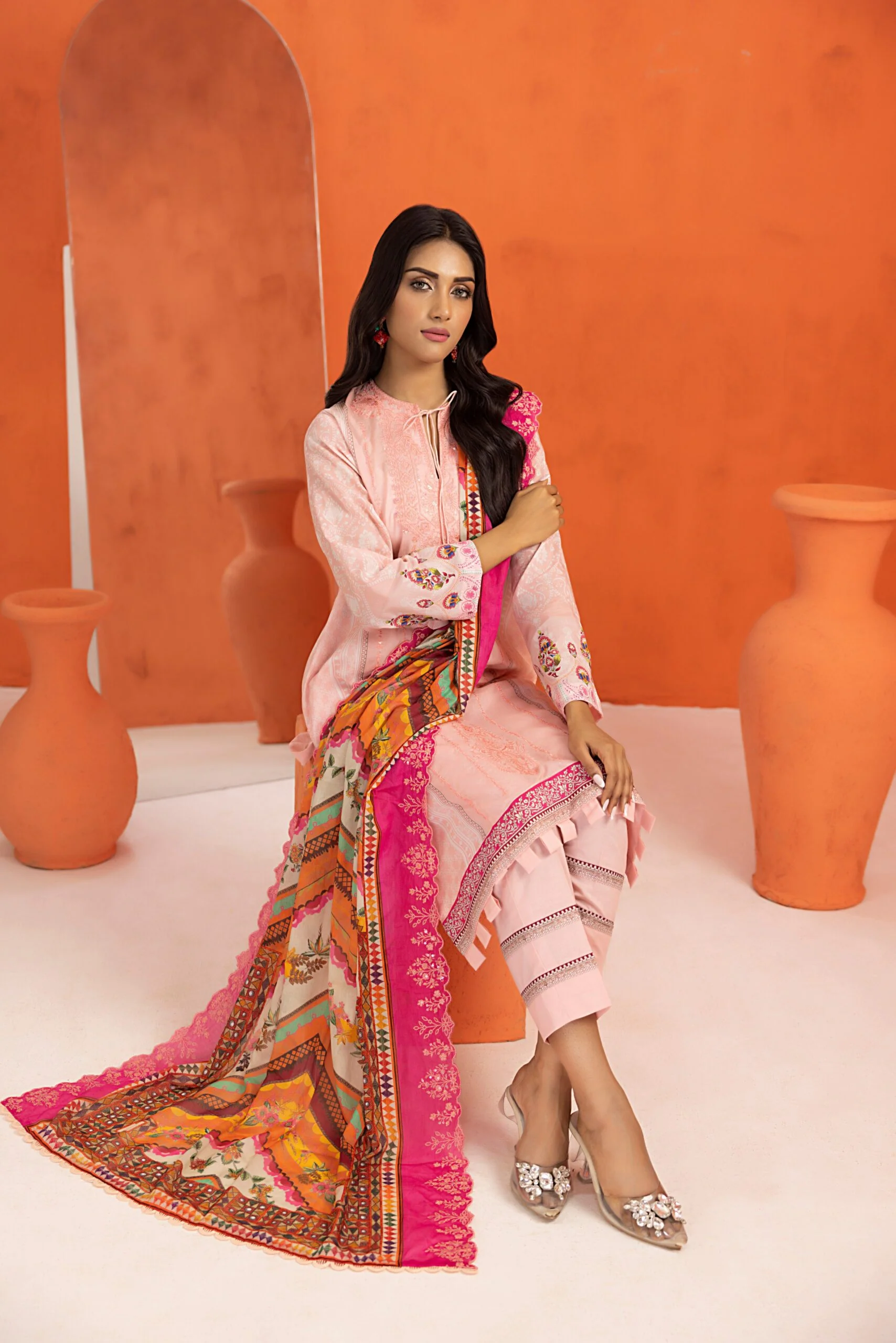 Salina Cutwork Embroidered Lawn Collection 2024 – SCWE-9 - Image 6