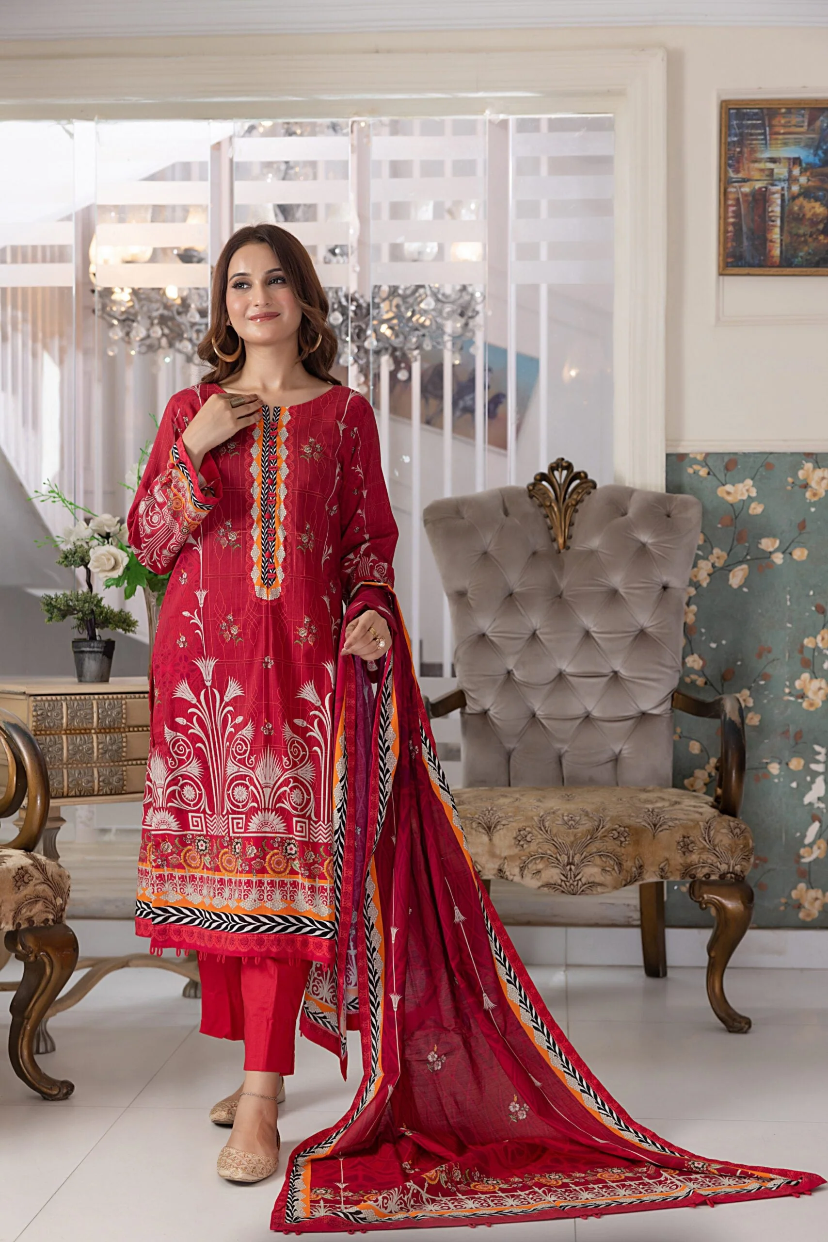 Salina Digital Printed Lawn Collection Vol 2 2024 –SPLV2-11 - Image 2