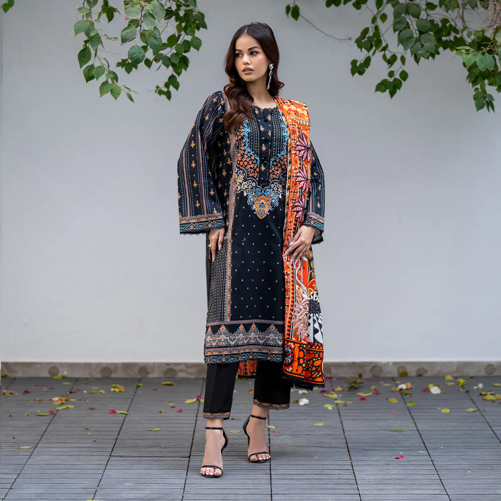 Salina Digital Printed Lawn V1 – SDPL25V1-10 - Image 2