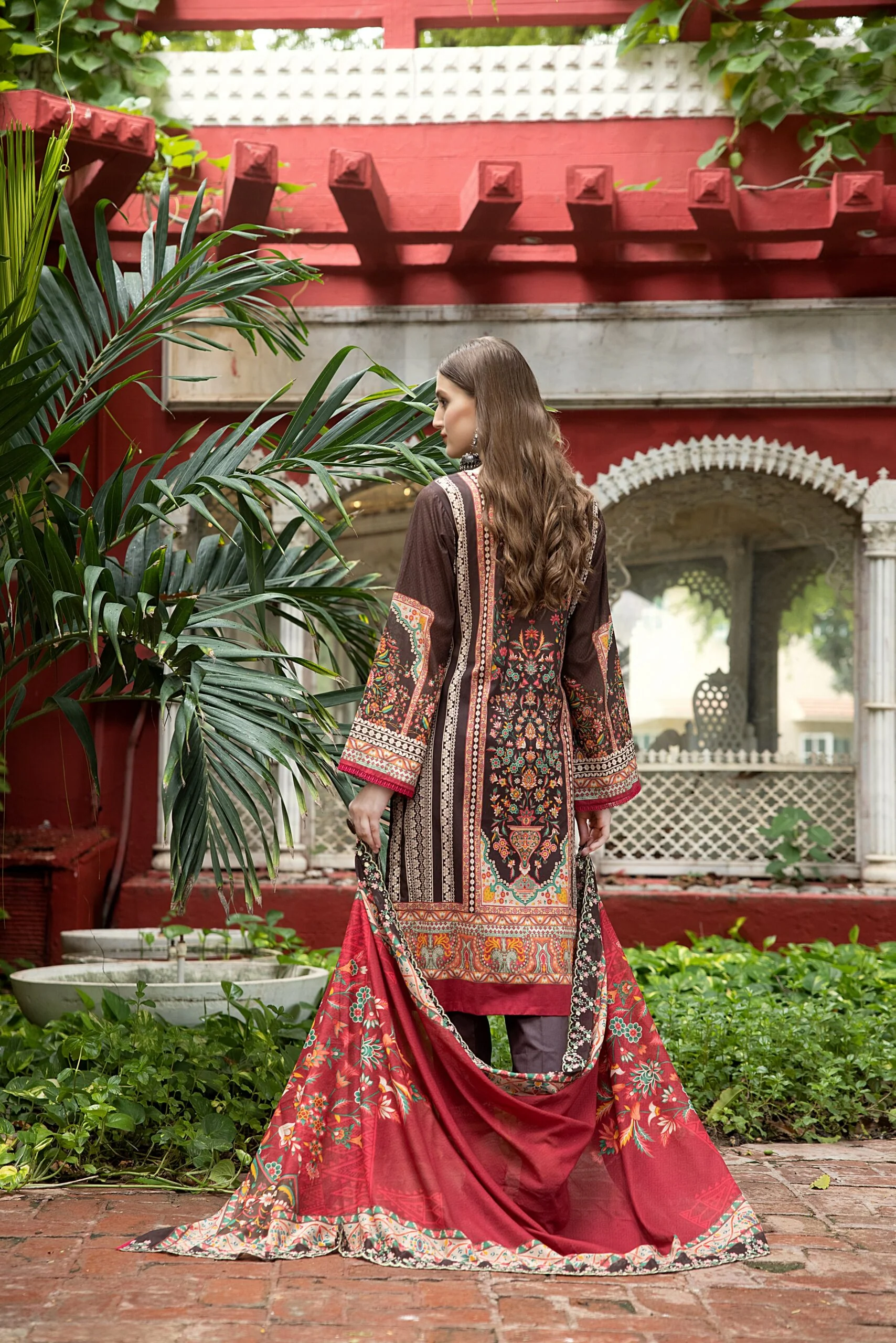 Salina Lawn Collection with Cutwork Dupatta – SCW-10 - Image 6