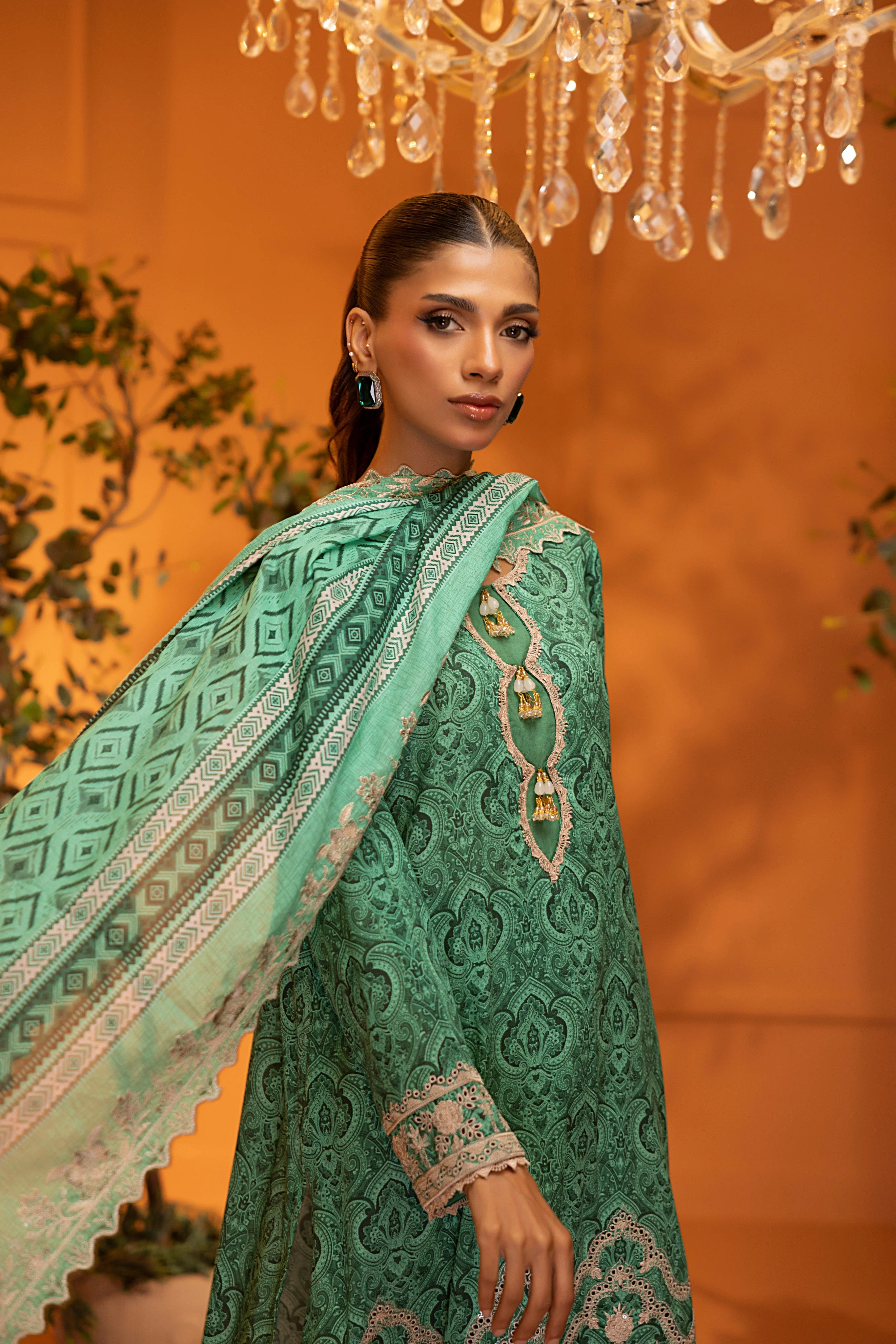 Salina Lawn with Cutwork Dupatta Vol-2 – SCWV2-1 - Image 6