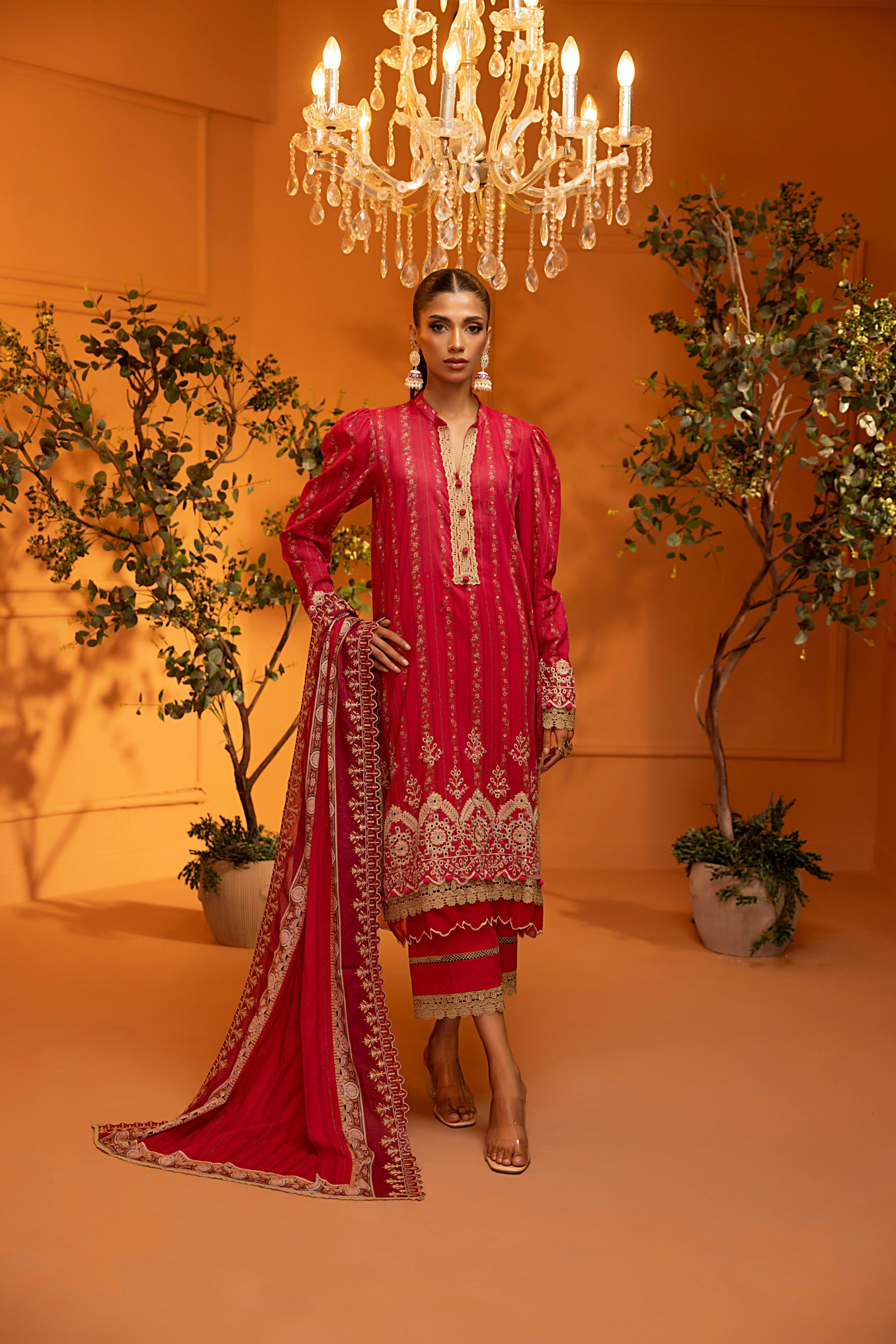 Salina Lawn with Cutwork Dupatta Vol-2 – SCWV2-3 - Image 3