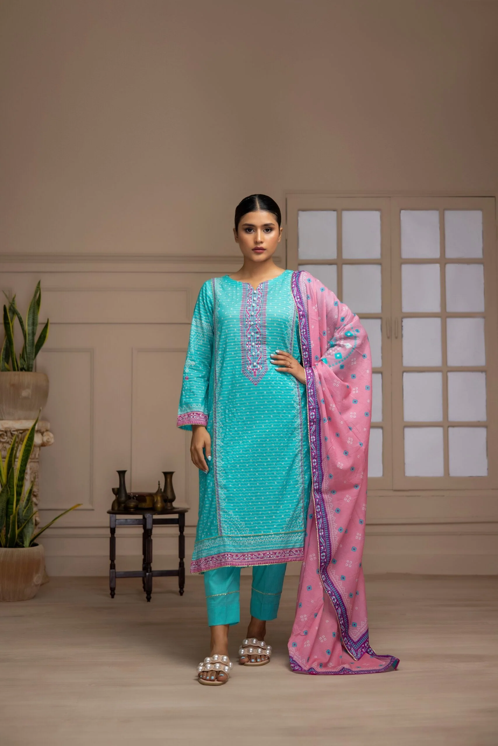 Salina Mushk Lawn Collection Vol-2 – SMV2-1 - Image 2