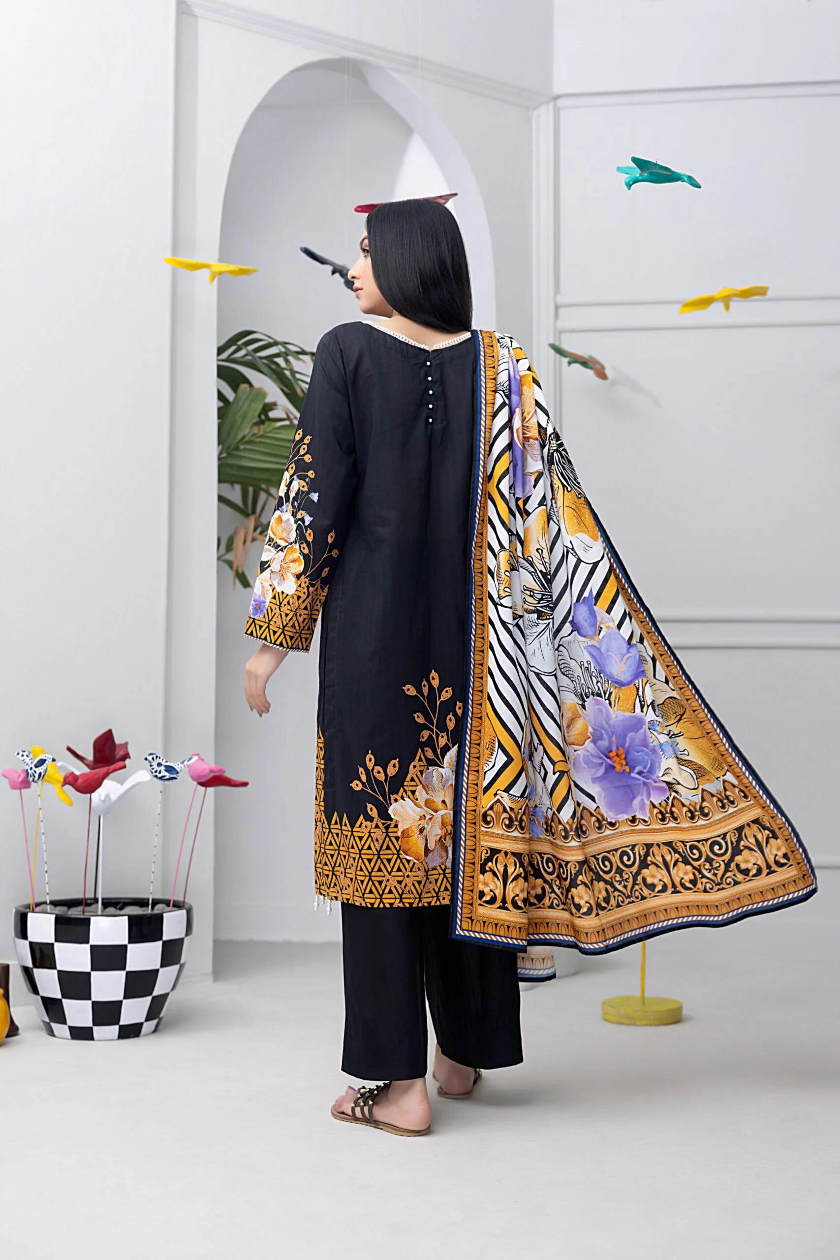Salina Pop Printed Lawn Collection – SP-2 - Image 4