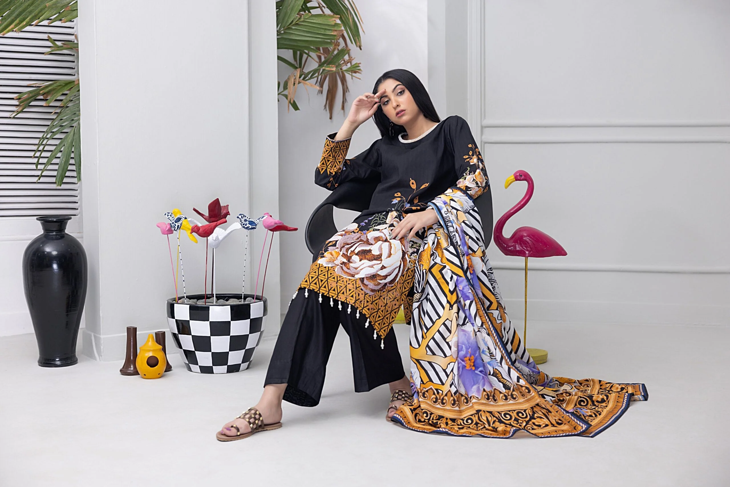 Salina Pop Printed Lawn Collection – SP-2 - Image 5