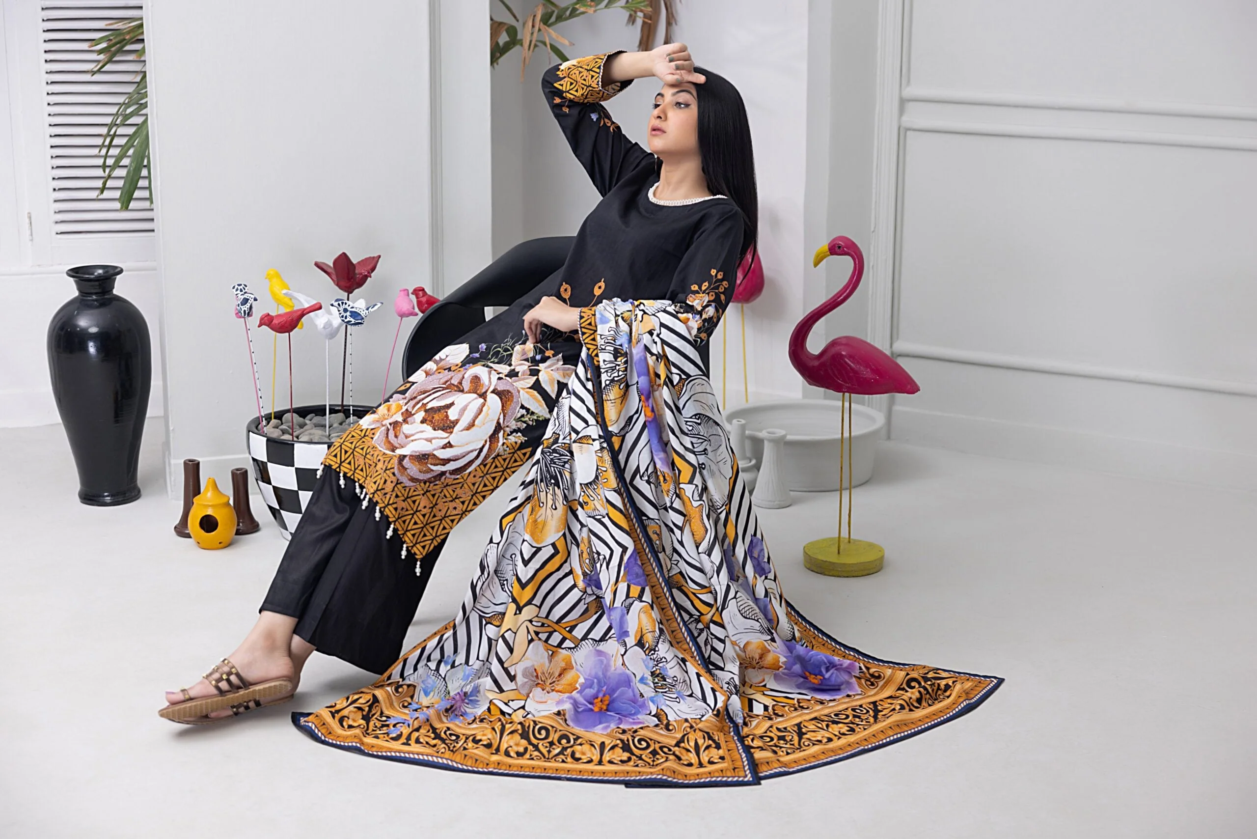 Salina Pop Printed Lawn Collection – SP-2 - Image 6