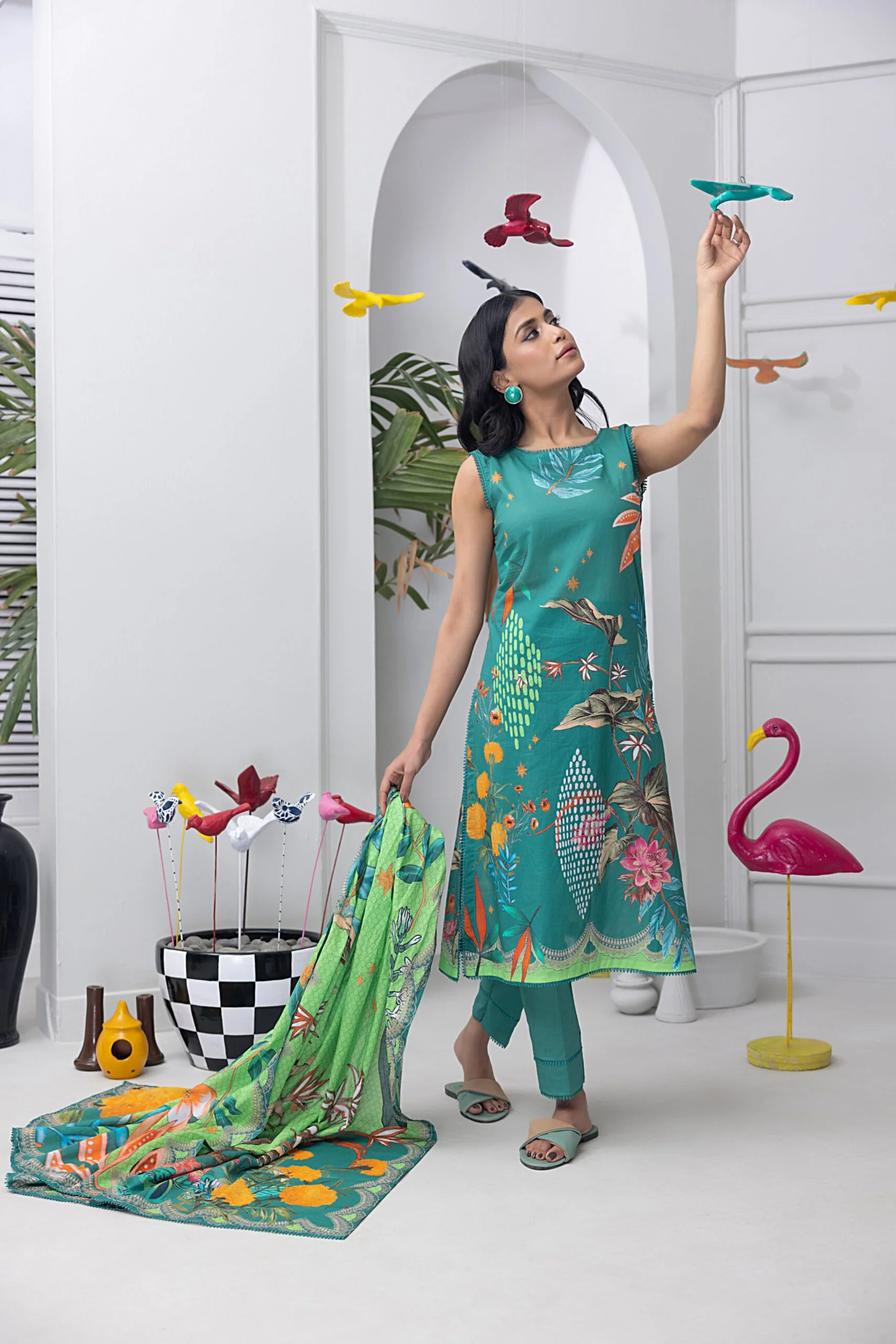 Salina Pop Printed Lawn Collection – SP-3 - Image 2