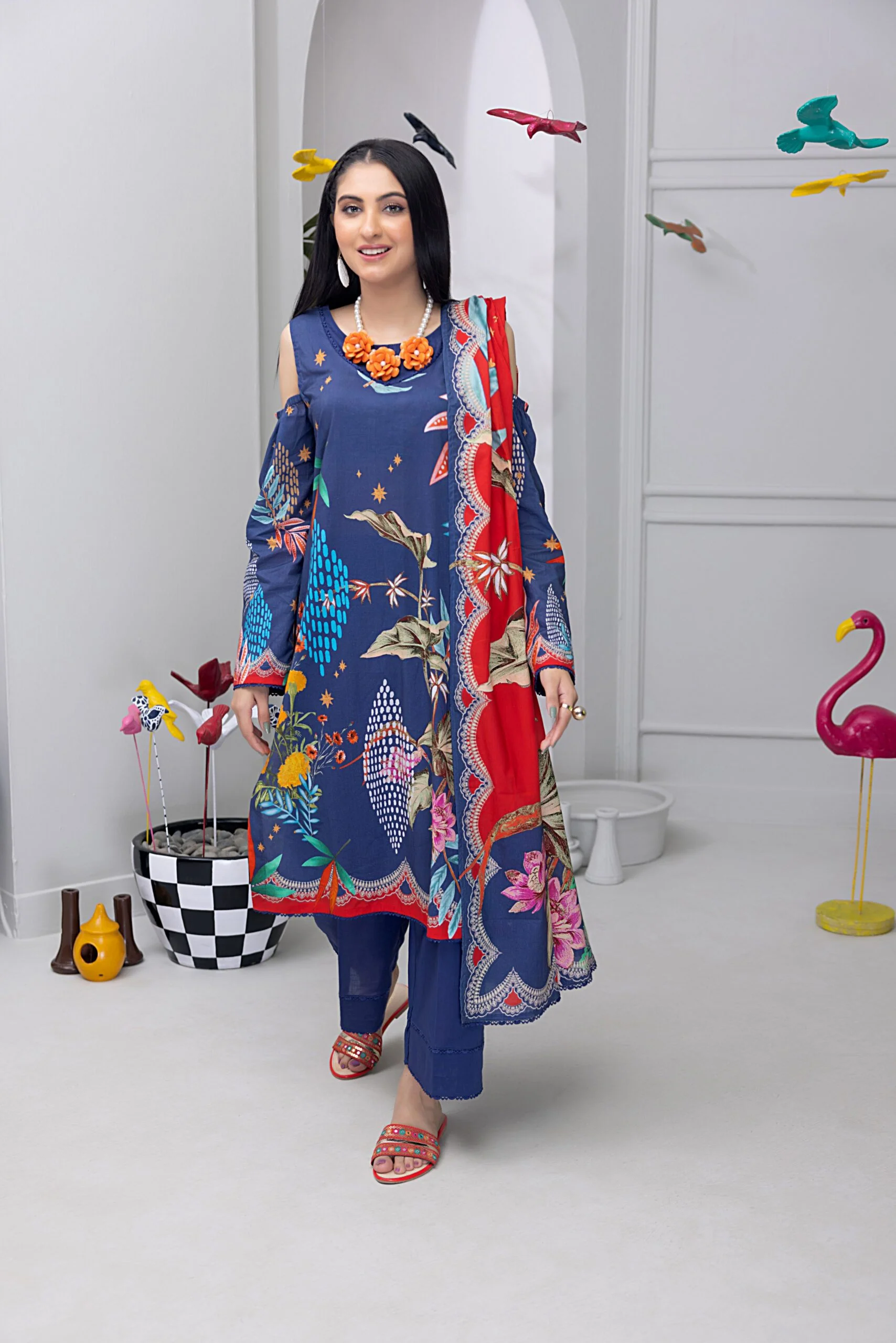 Salina Pop Printed Lawn Collection – SP-4 - Image 2