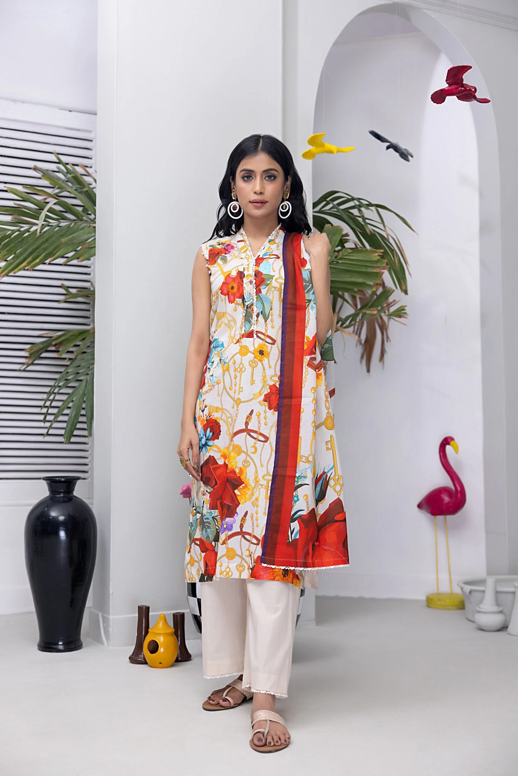 Salina Pop Printed Lawn Collection – SP-7 - Image 2