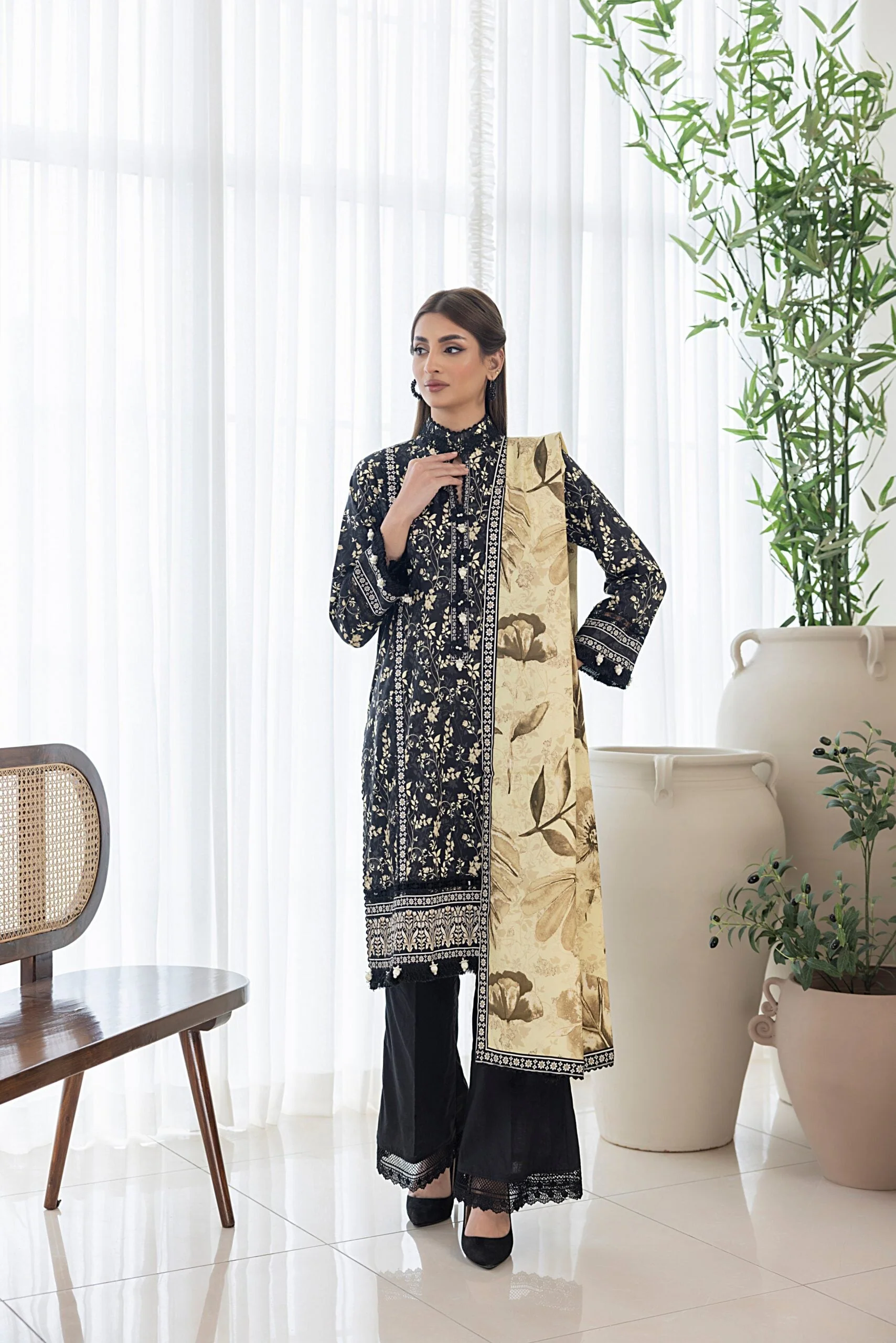 Salina Printed Linen – SPLV1-5 - Image 3