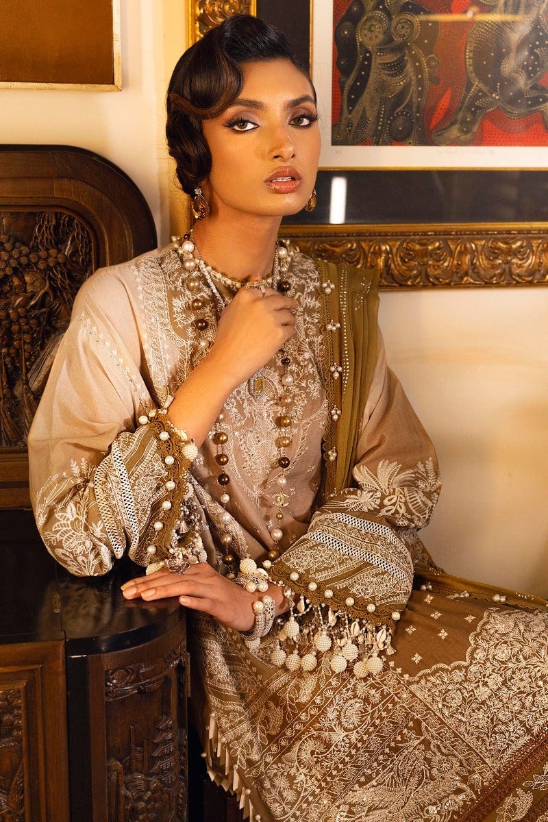 Sana Safinaz Luxury Lawn Collection 2022 – L221-001B-CX - Image 3