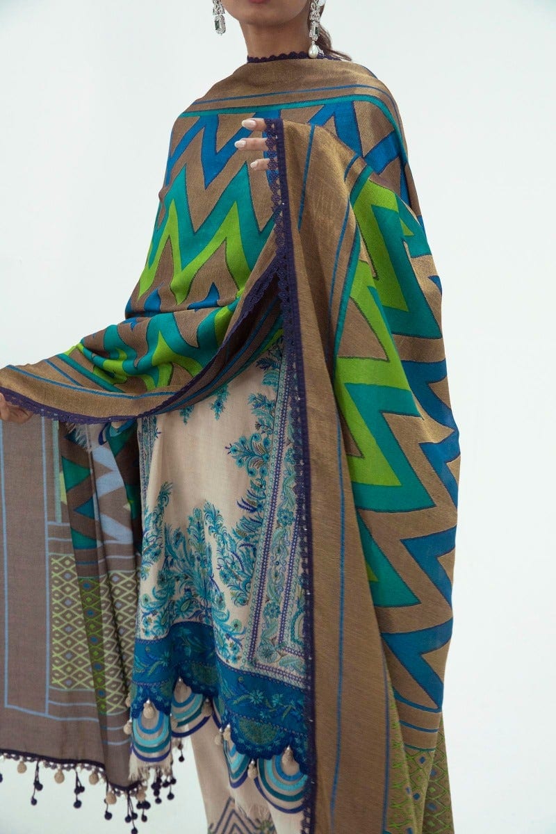 Sana Safinaz Luxury Lawn Collection 2022 – L221-002A-CN - Image 9