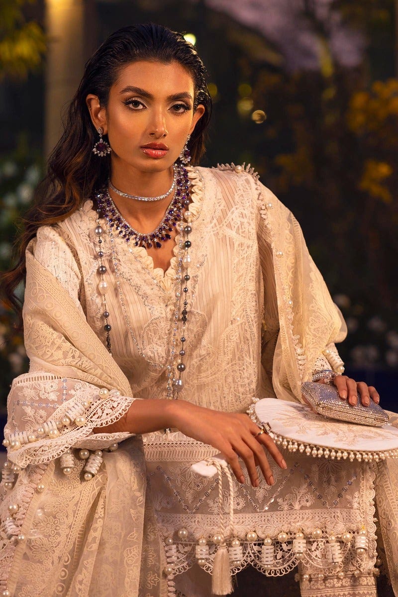Sana Safinaz Luxury Lawn Collection 2022 – L221-005A-CH - Image 2