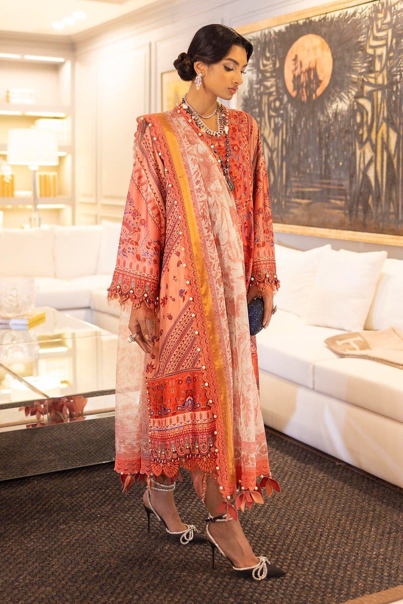 Sana Safinaz Luxury Lawn Collection – L221-006B-CV - Image 4