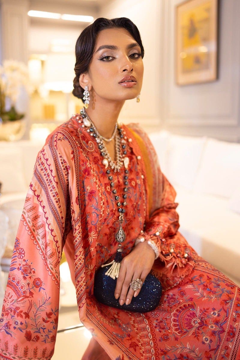 Sana Safinaz Luxury Lawn Collection – L221-006B-CV - Image 5