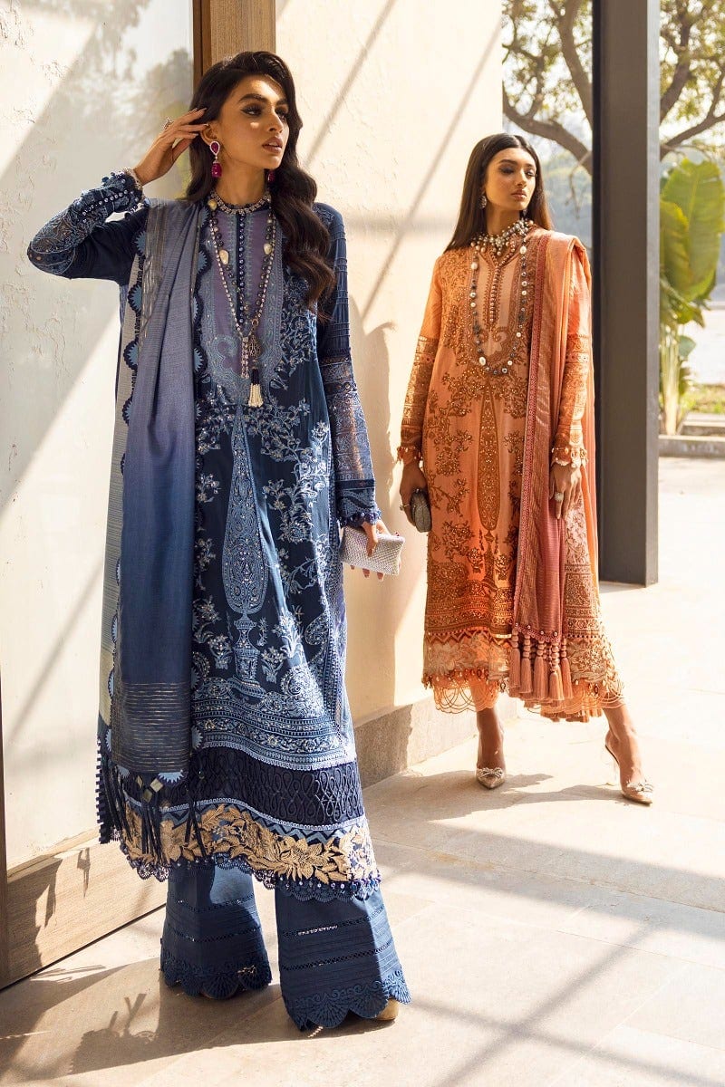Sana Safinaz Luxury Lawn Collection 2022 – L221-007B-CL - Image 7
