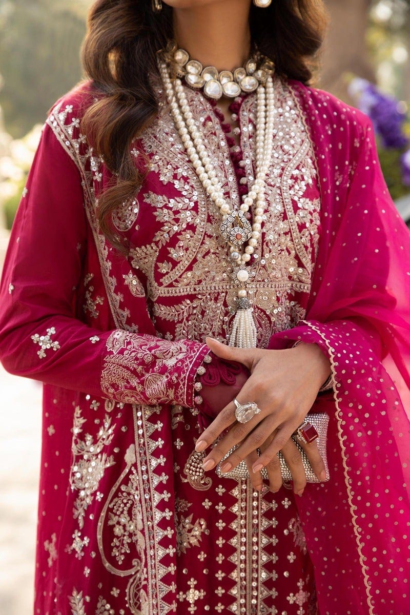 Sana Safinaz Luxury Lawn Collection 2022 – L221-013B-CH - Image 3
