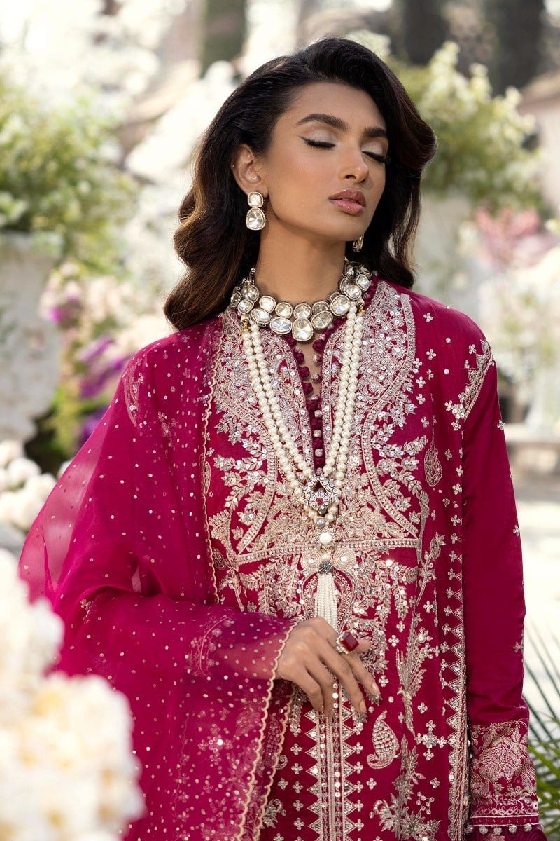 Sana Safinaz Luxury Lawn Collection 2022 – L221-013B-CH - Image 5