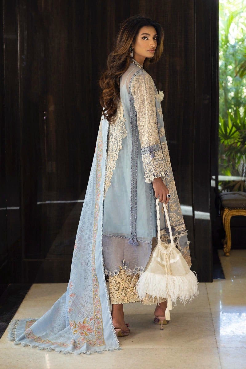 Sana Safinaz Luxury Lawn Collection 2022 – L221-015B-CV - Image 4