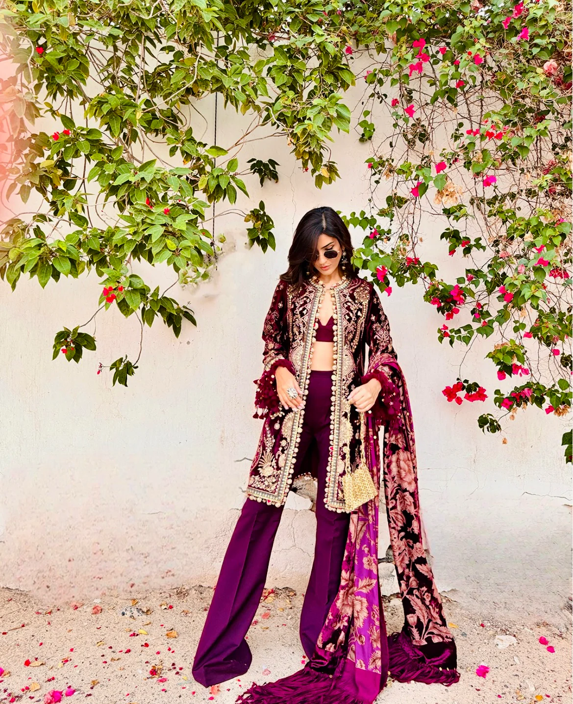 Sana Safinaz Luxury Winter Collection · Luxe Velvet – V231-003-CP - Image 2