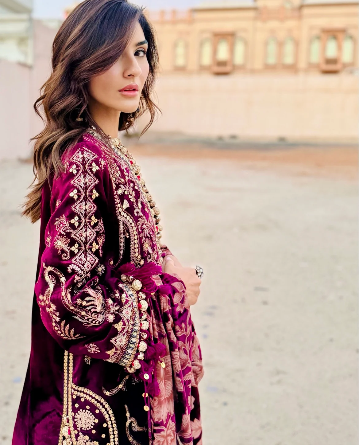 Sana Safinaz Luxury Winter Collection · Luxe Velvet – V231-003-CP - Image 5